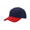 Cap - mod. 4199:Navy, Cotton, Red